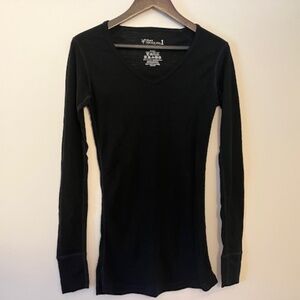 Ibex Woolies 1 base layer top in black - EUC!